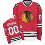 Reebok EDGE Chicago Blackhawks Clark Griswold Authentic Red Jersey