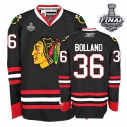 Reebok EDGE Chicago Blackhawks Dave Bolland Authentic Black With Stanley Cup Finals Jersey
