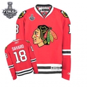 Reebok EDGE Chicago Blackhawks Denis Savard Red Authentic With Stanley Cup Finals Jersey
